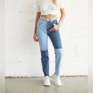 The RAGGED Priest Patchwork High Waisted Jeans, Size 28 (6)